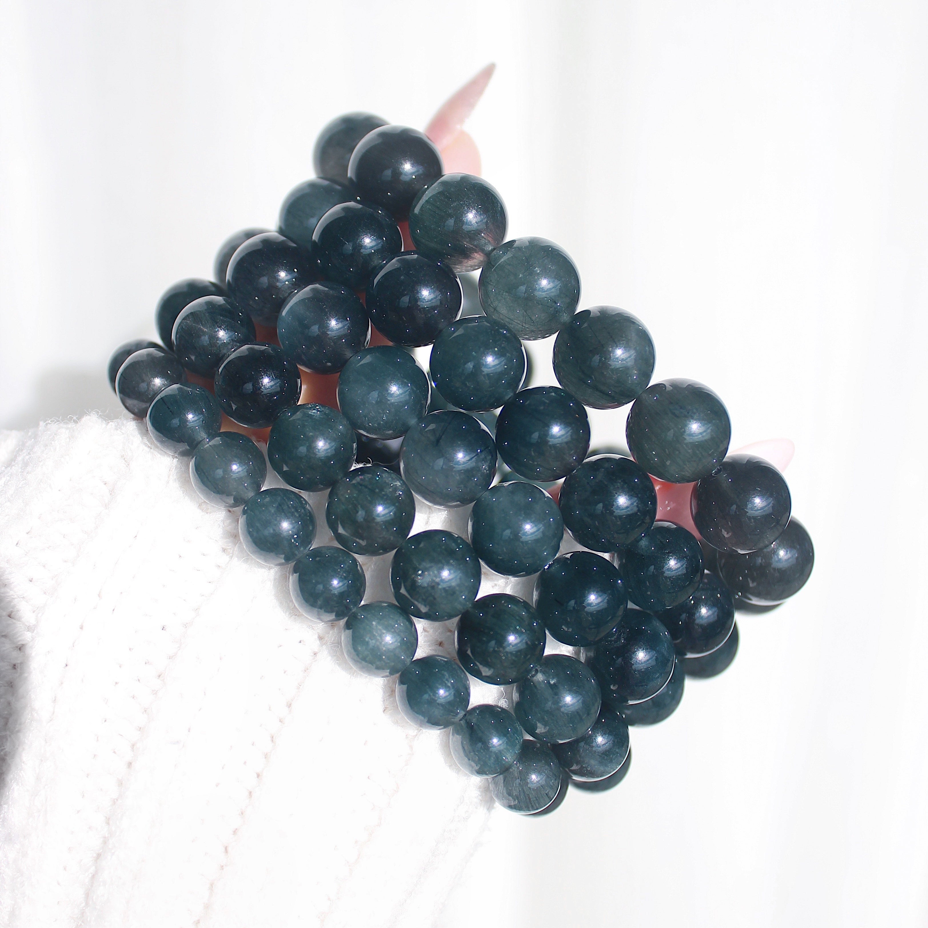 Collector's Blue Rutilated Quartz Bracelet