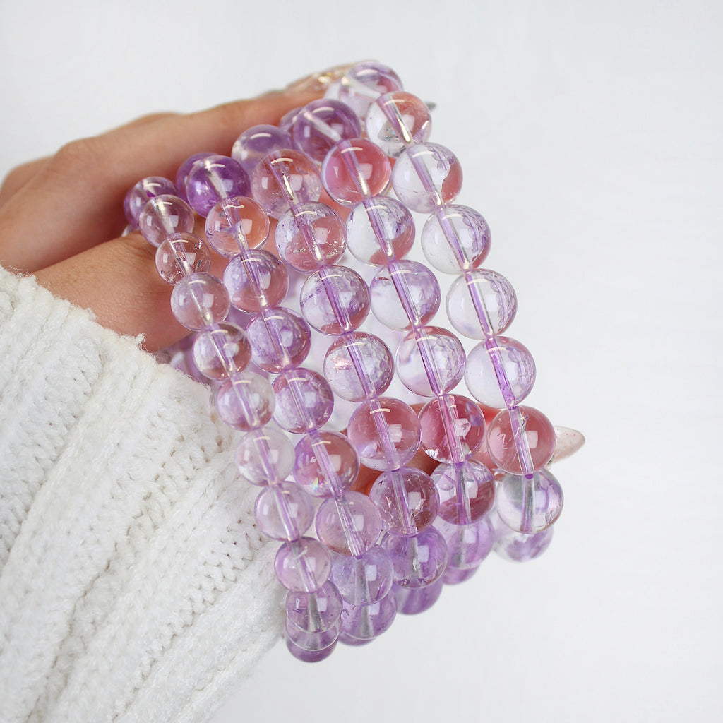Extra Premium Glassy Lavender Amethyst Bracelet
