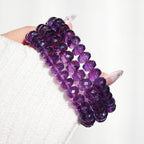 Collector's Faceted Abacus Amethyst Bracelet