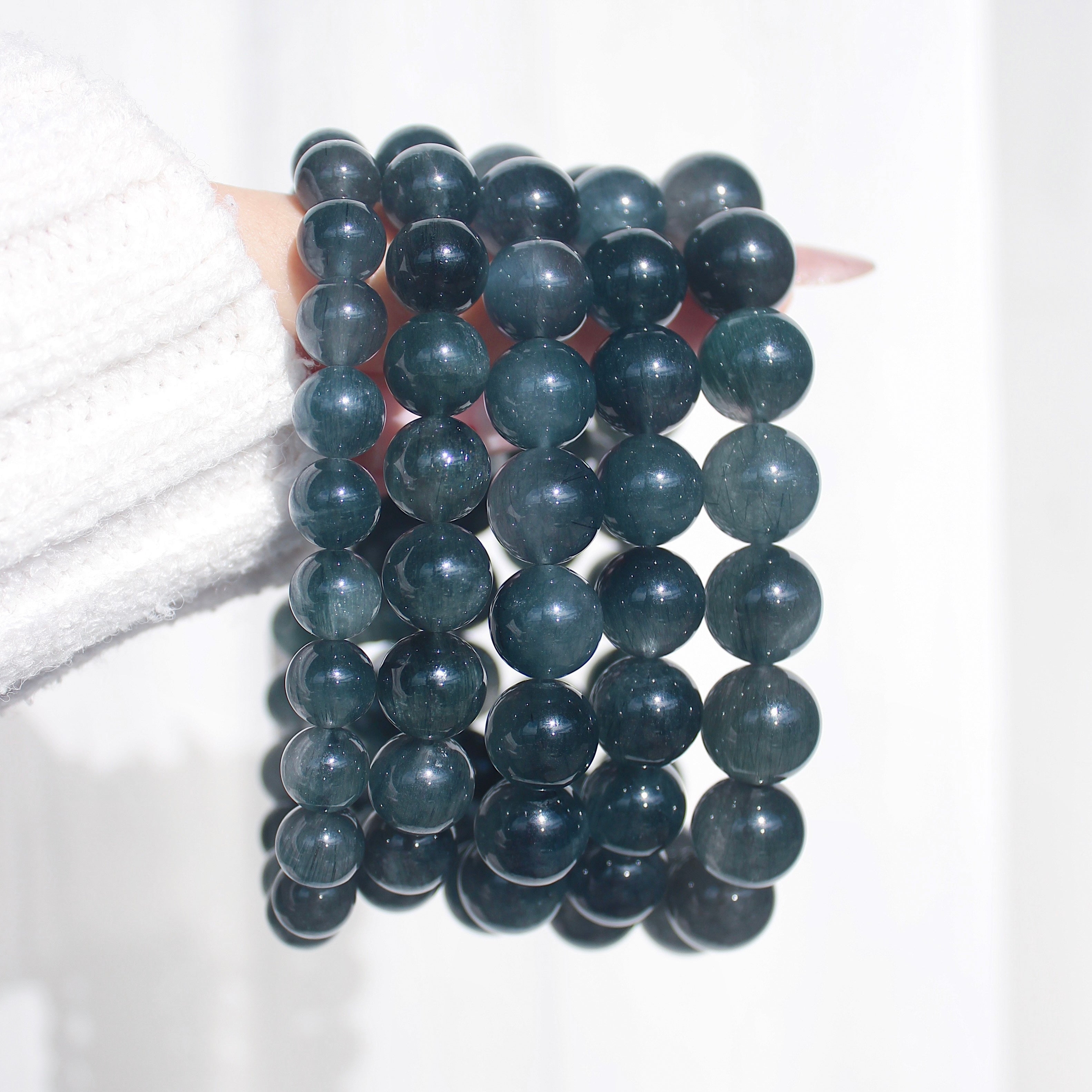 Collector's Blue Rutilated Quartz Bracelet