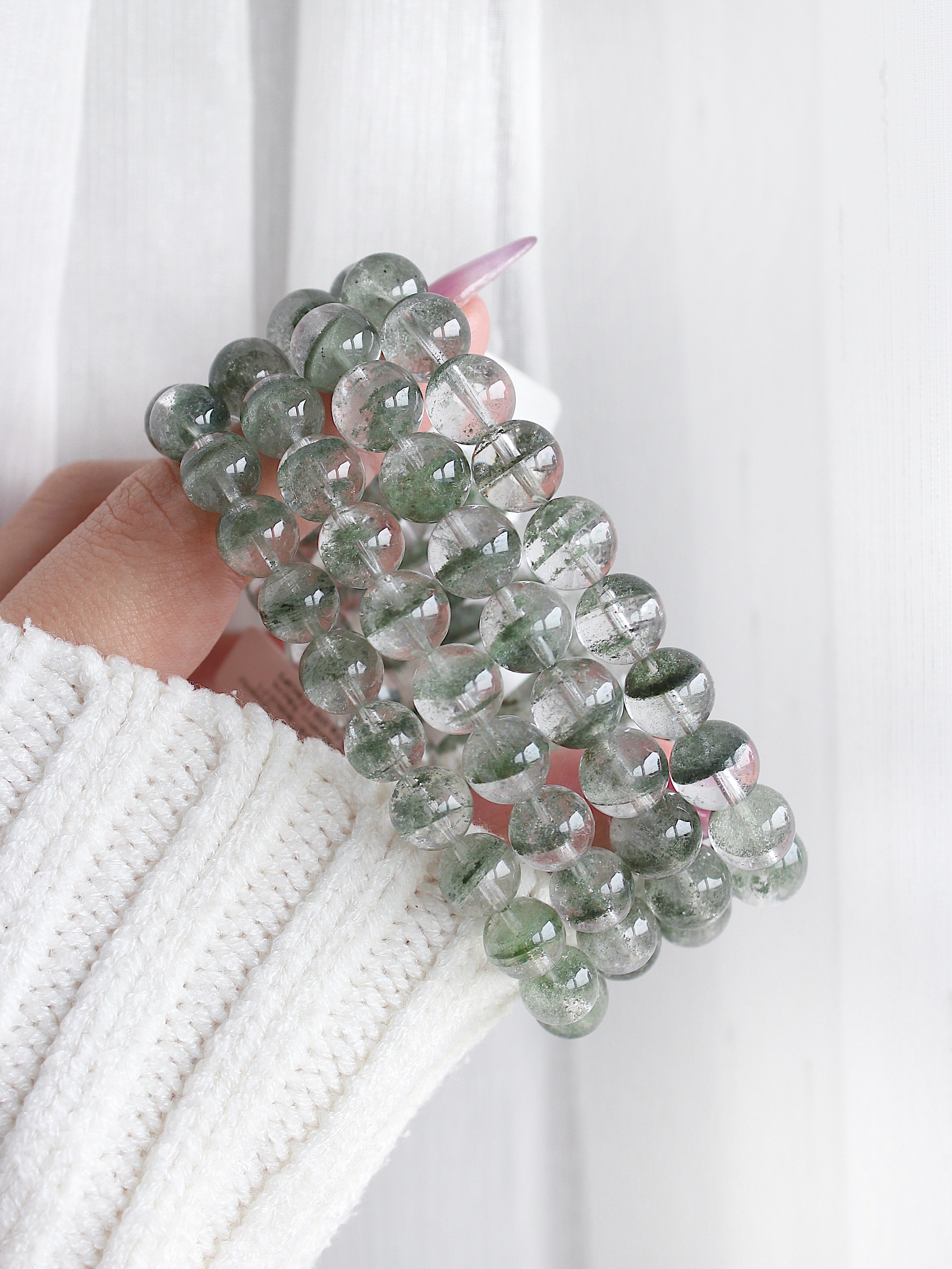 Collector's Green Phantom Quartz Bracelet
