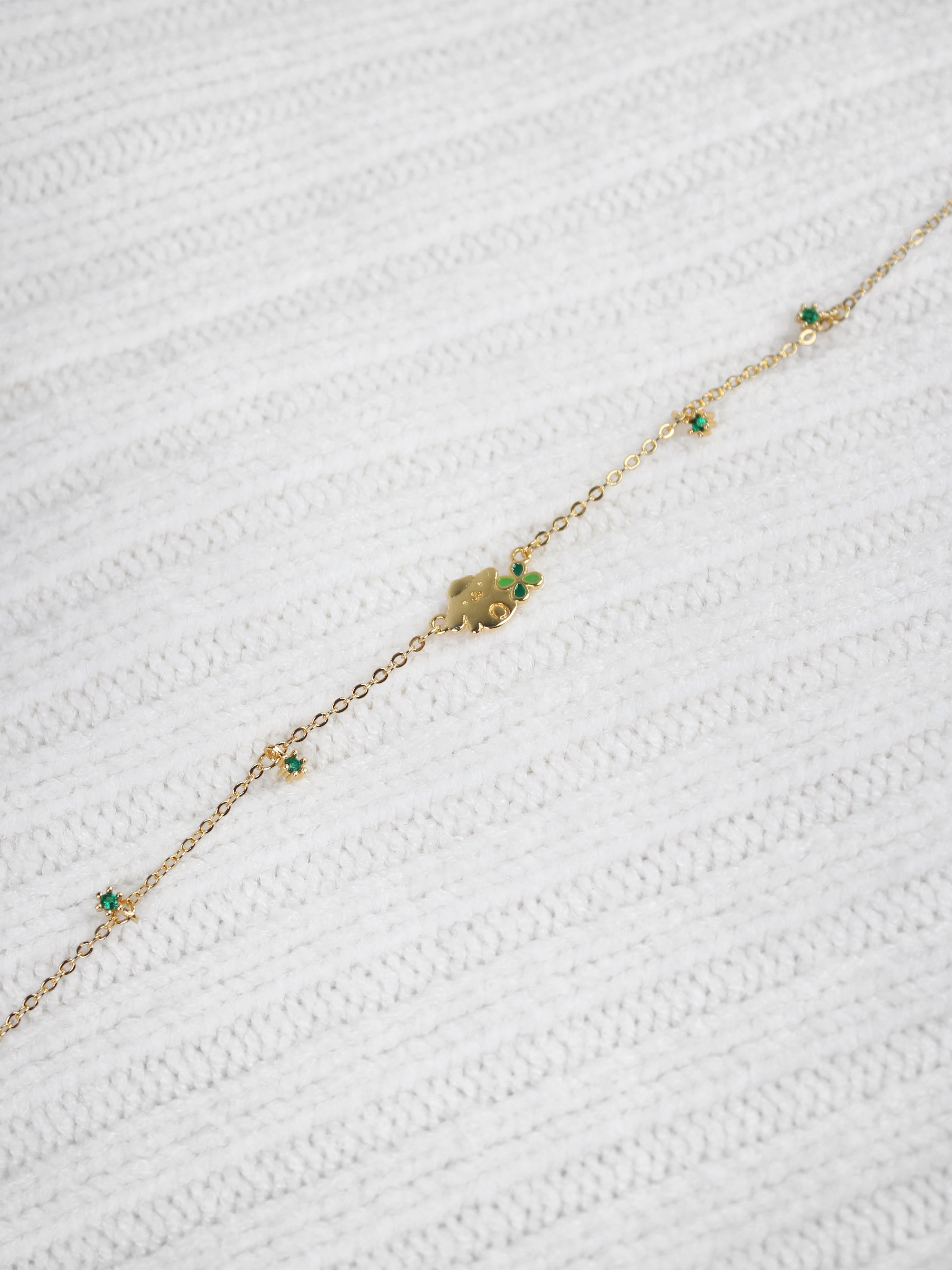 Pompompurin Diopside Necklace