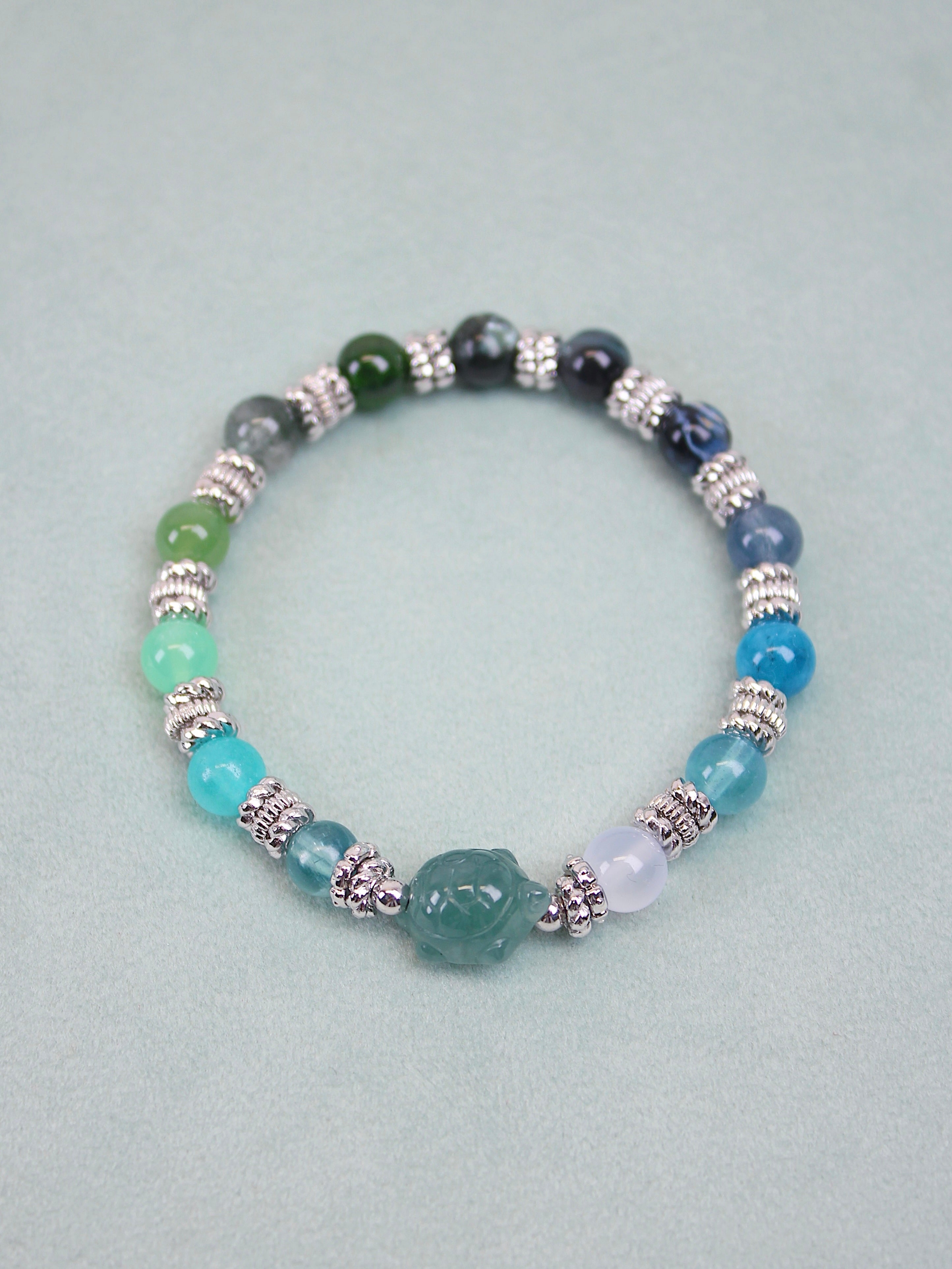Grade A Burmese Jadeite Turtle Bead