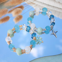 Load image into Gallery viewer, Blue Camellia Bracelet
