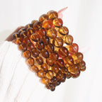 Ultra Collector's Brazilian Whiskey Citrine Puffy Heart Bracelet