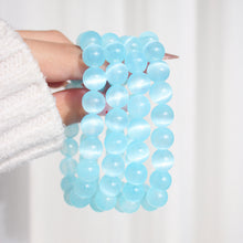 Load image into Gallery viewer, Baby Blue Satin Spar Bracelet
