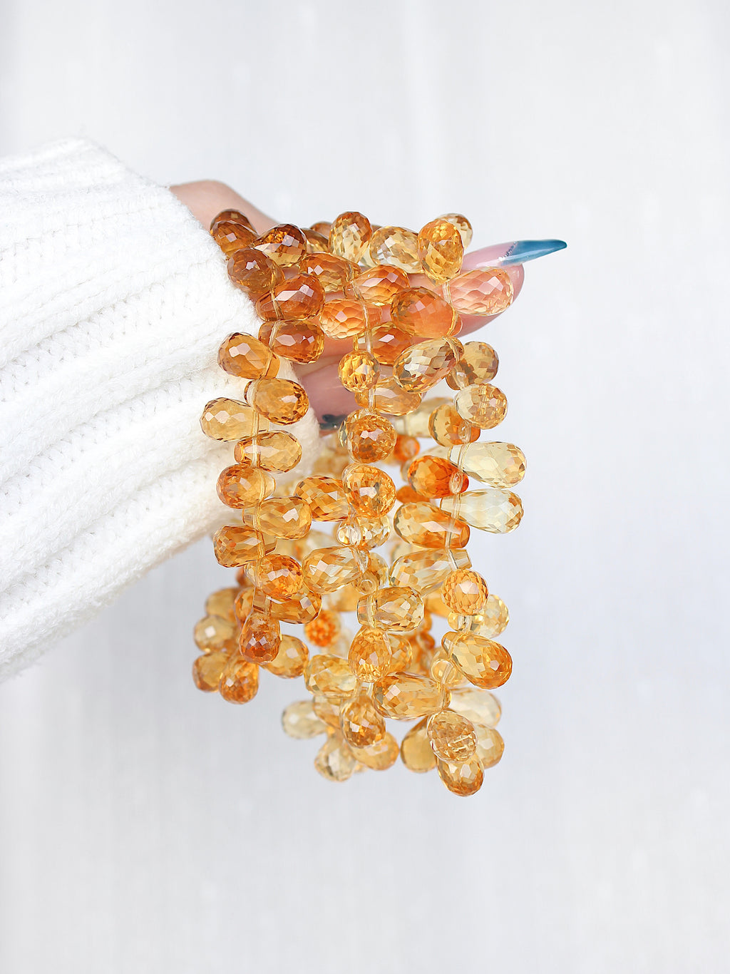 Ultra Collector's Honey Citrine Briolette Bracelet