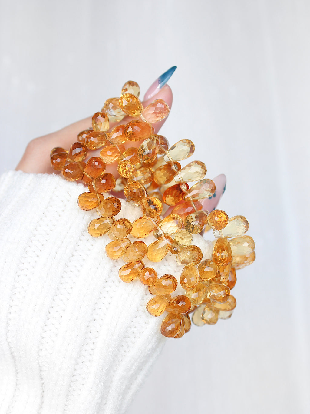 Ultra Collector's Honey Citrine Briolette Bracelet
