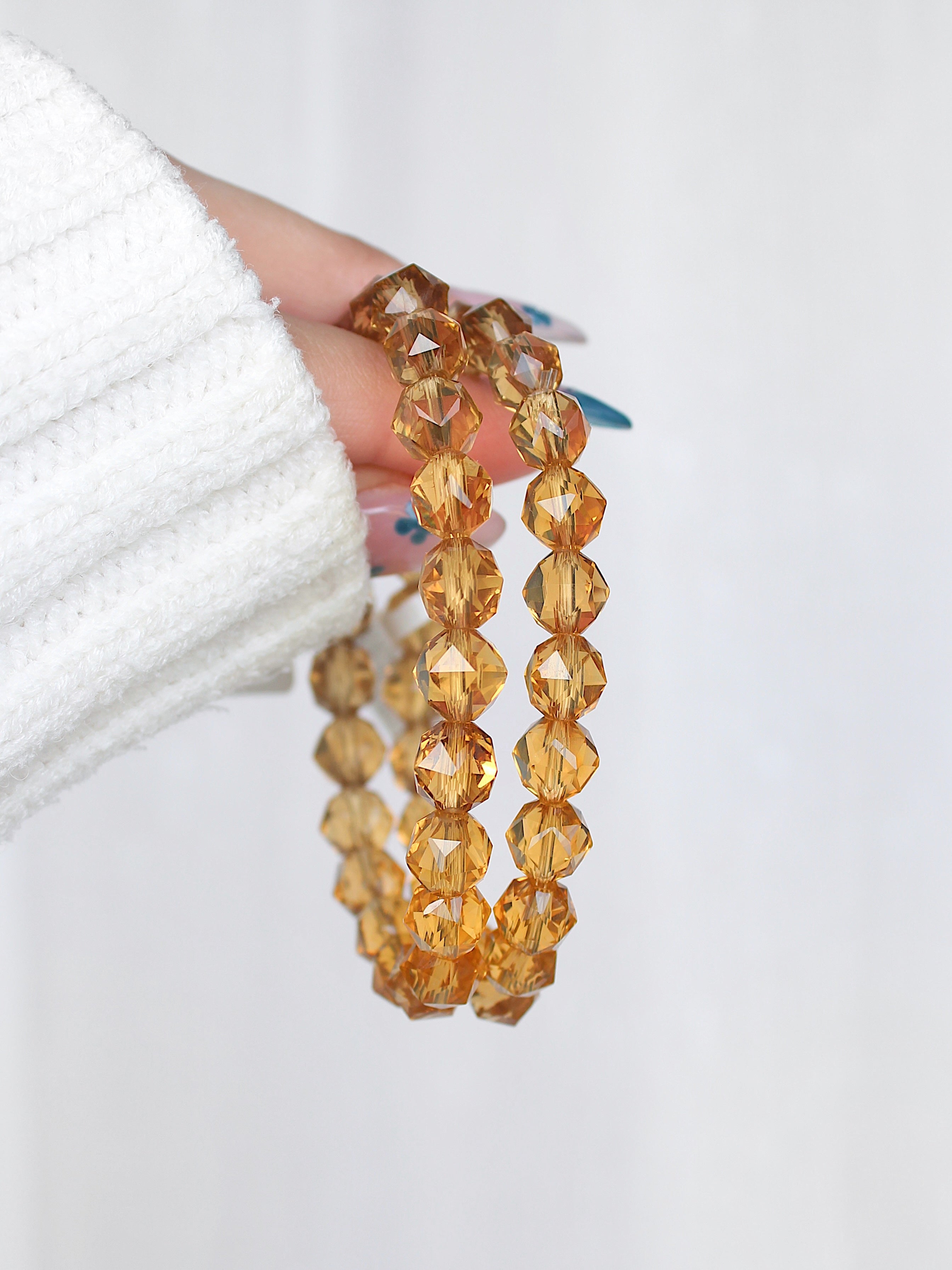 Ultra Collector's Faceted Whisky Citrine Bracelet