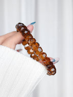 Ultra Collector's Whisky Citrine Faceted Abacus Bracelet