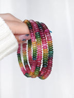 Ultra Collector's Rainbow Tourmaline Abacus Bracelet