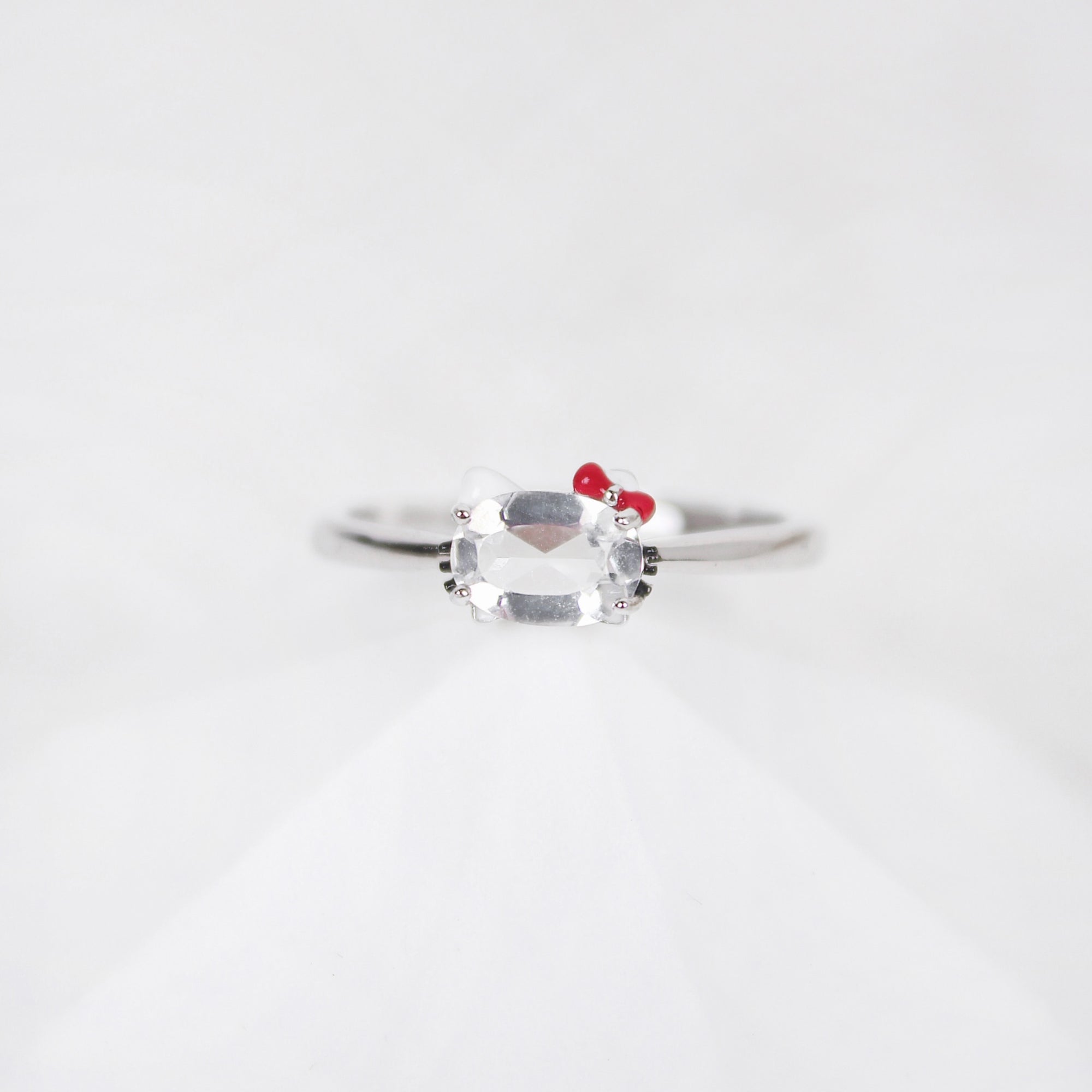Hello Kitty Clear Quartz Ring