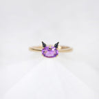 Kuromi Amethyst Ring