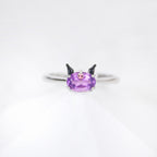 Kuromi Amethyst Ring