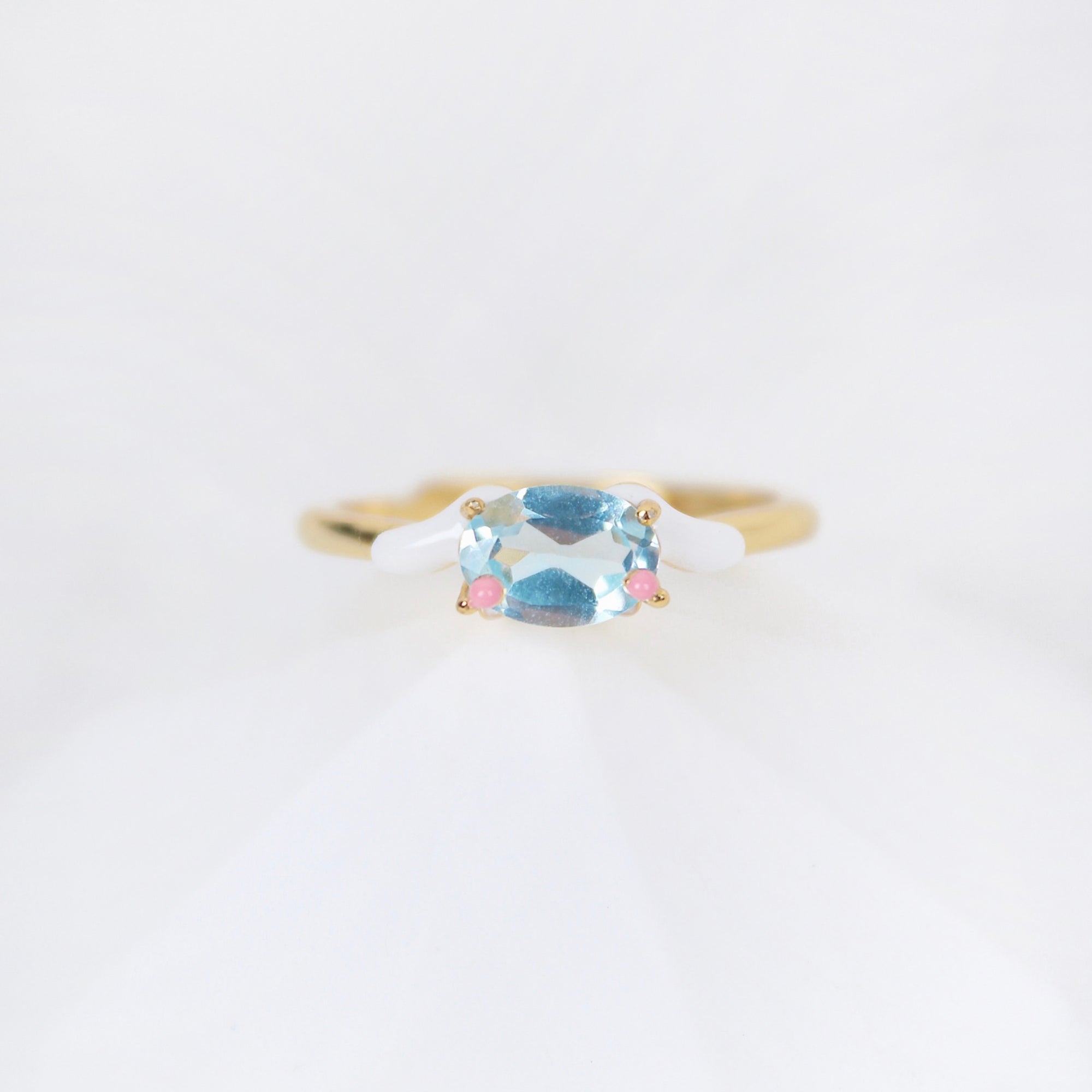 Cinnamoroll Sky Blue Topaz Ring