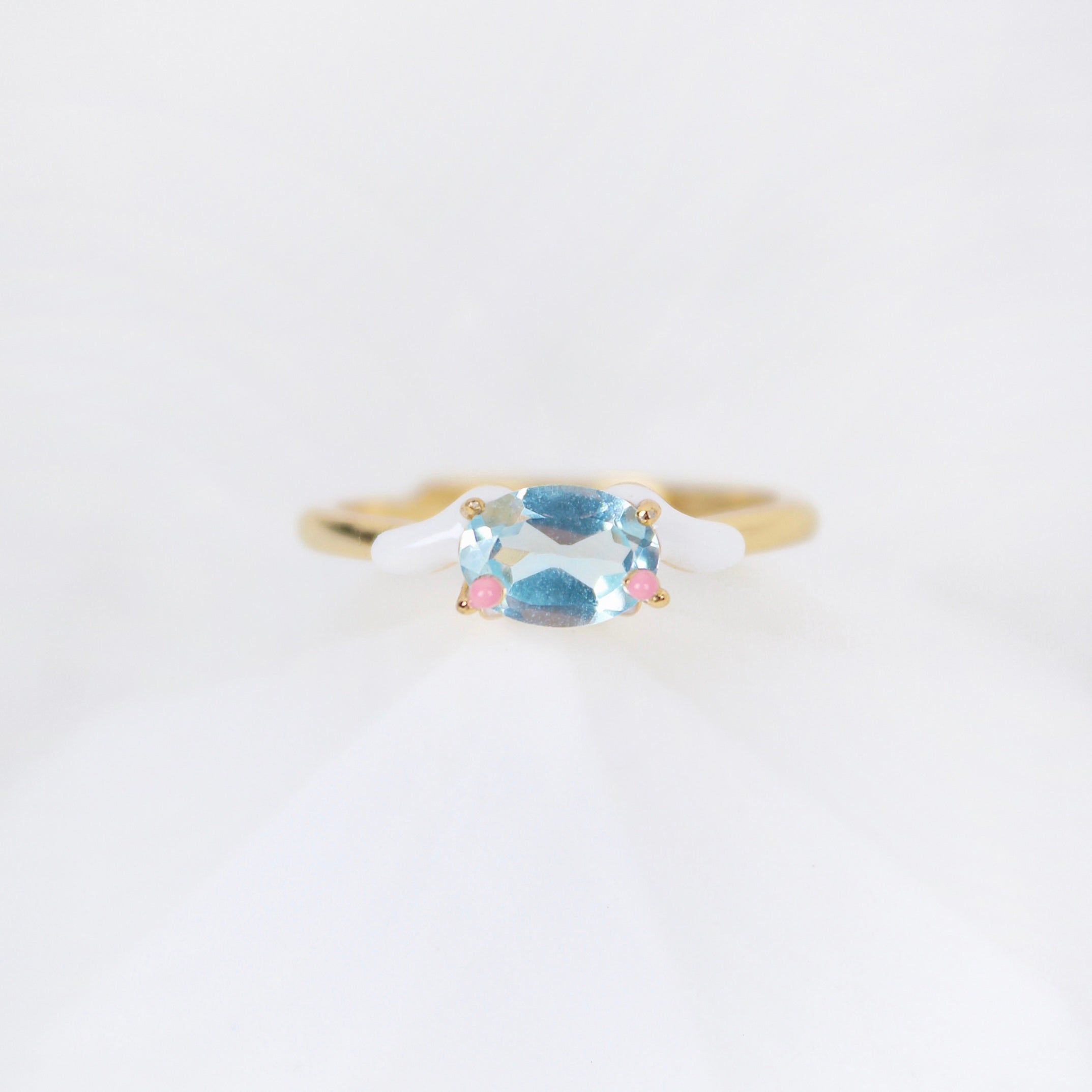 Cinnamoroll Sky Blue Topaz Ring