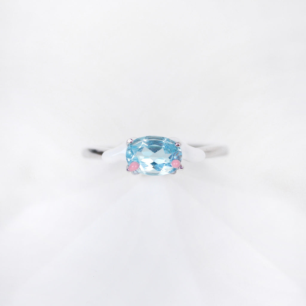 Cinnamoroll Sky Blue Topaz Ring