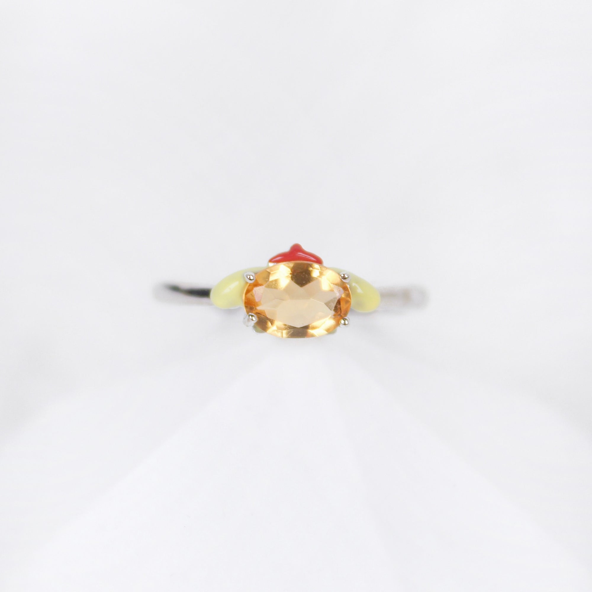 Pompompurin Honey Citrine Ring