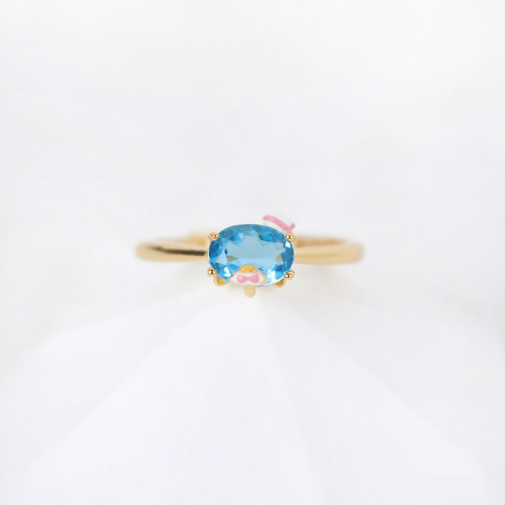 Tuxedo Sam Swiss Blue Topaz Ring