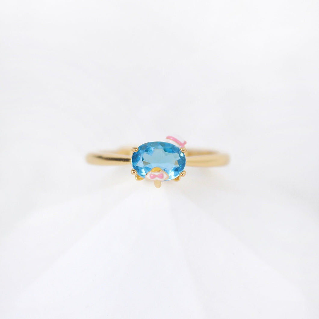 Tuxedo Sam Swiss Blue Topaz Ring