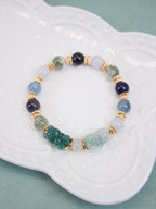 Grade A Burmese Jadeite Fortune Cat Bead