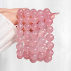 Collector's Madagascar Jelly Rose Quartz Bracelet