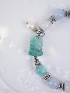 Grade A Burmese Jadeite Fortune Cat Bead