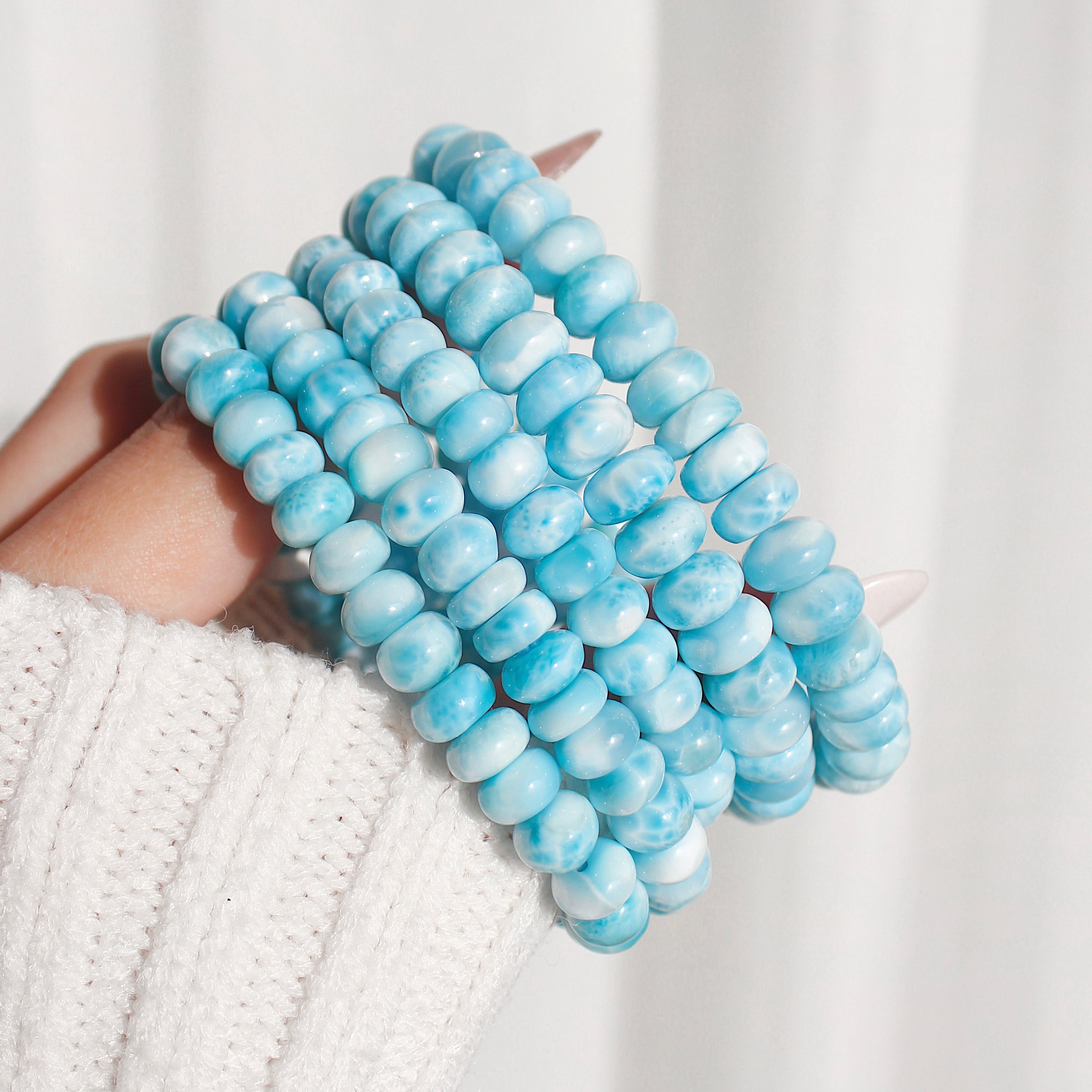 Ultra Collector's Larimar Abacus Bracelet