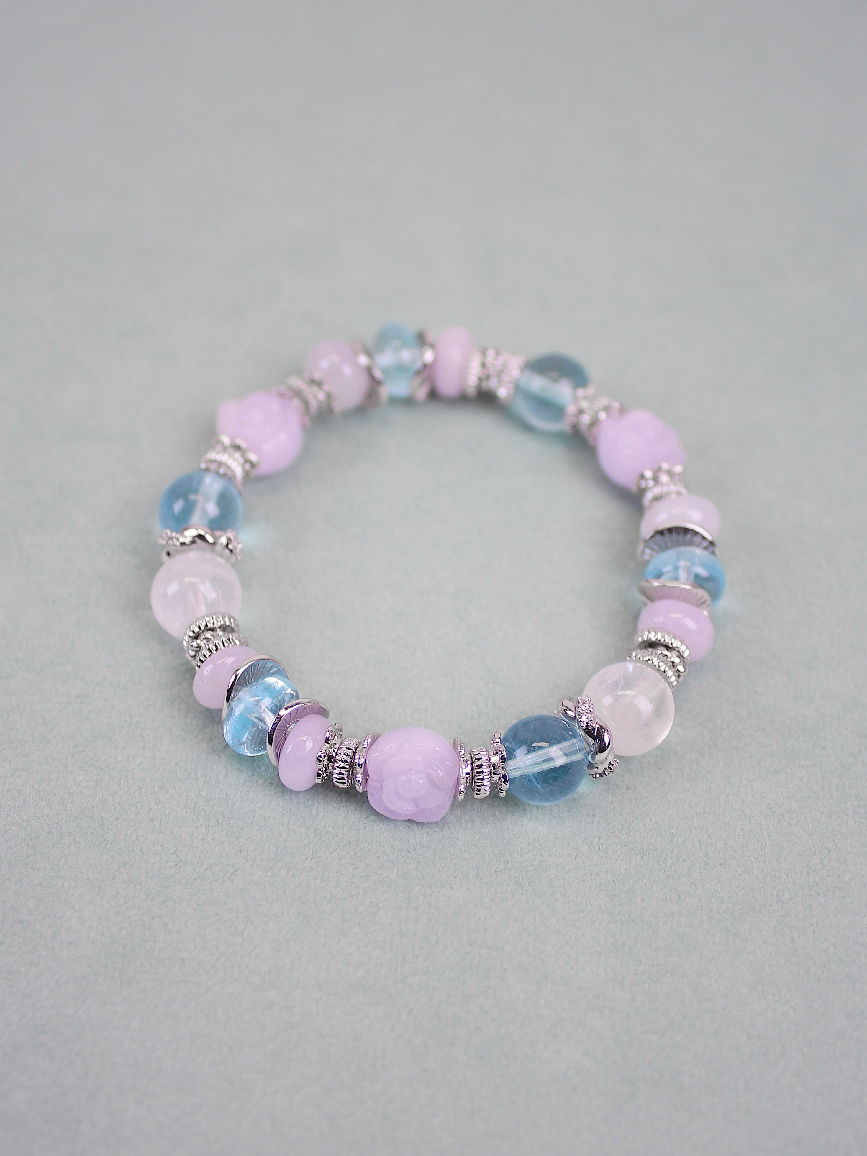 Lavender Jadeite Rose/Turtle Bead