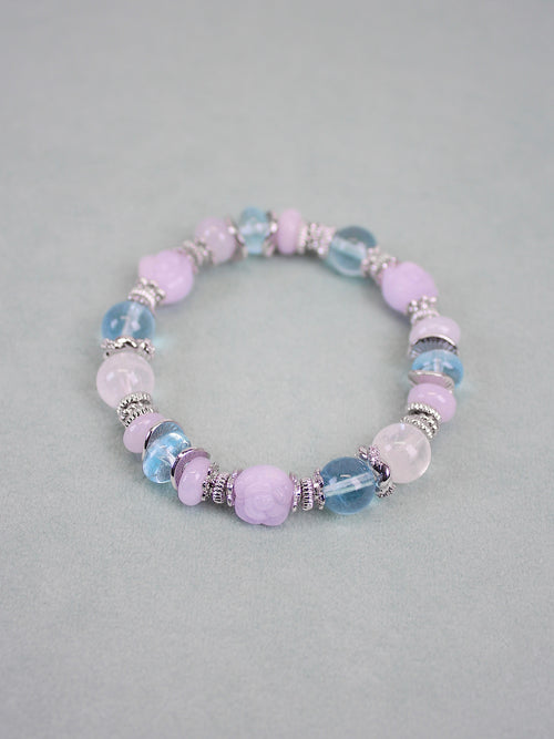 Lavender Jadeite Rose/Turtle Bead