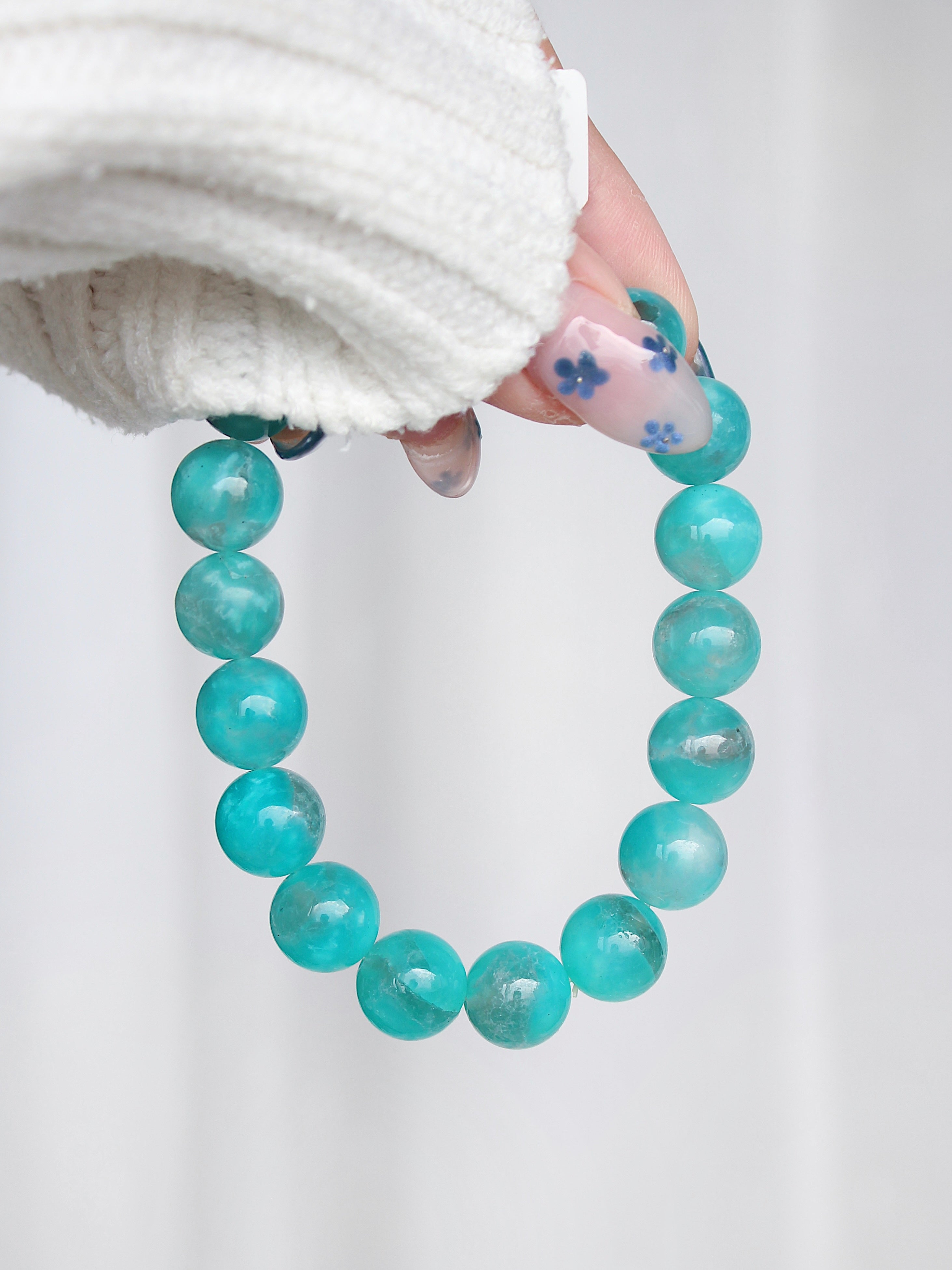 Amazonite in Quartz Bracelet