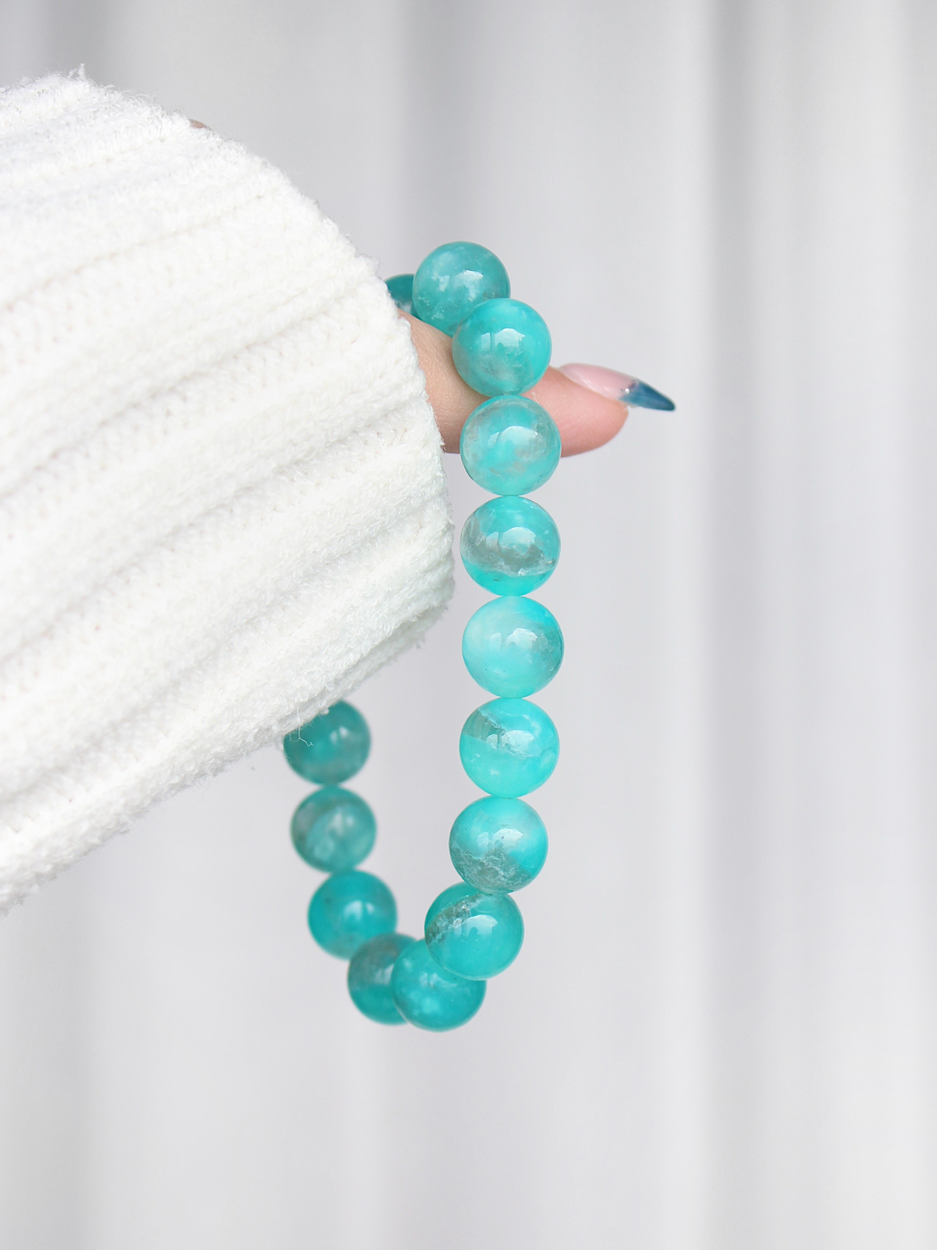 Amazonite in Quartz Bracelet