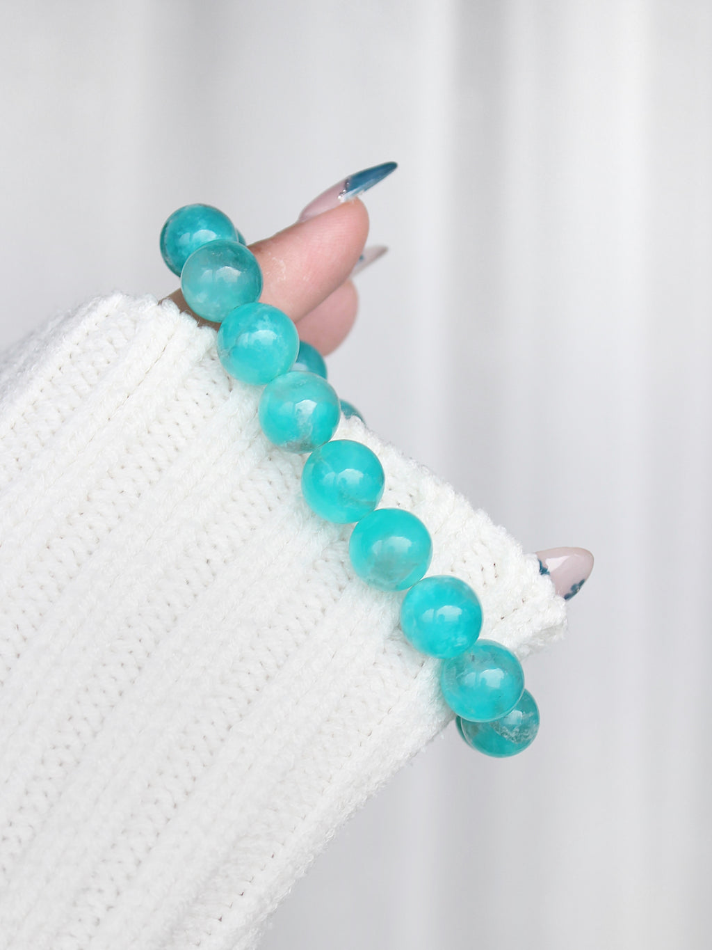 Amazonite in Quartz Bracelet
