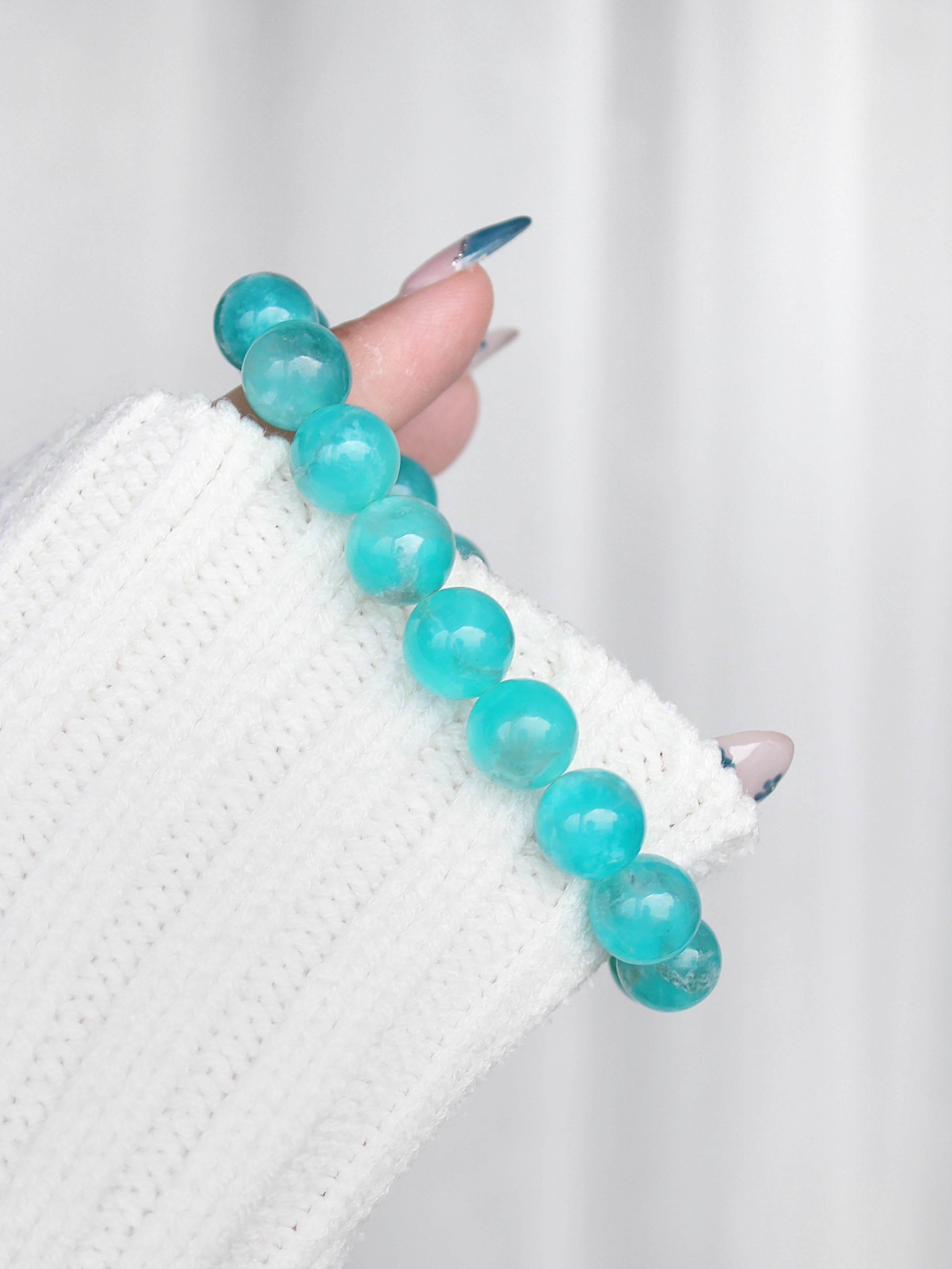 Amazonite in Quartz Bracelet