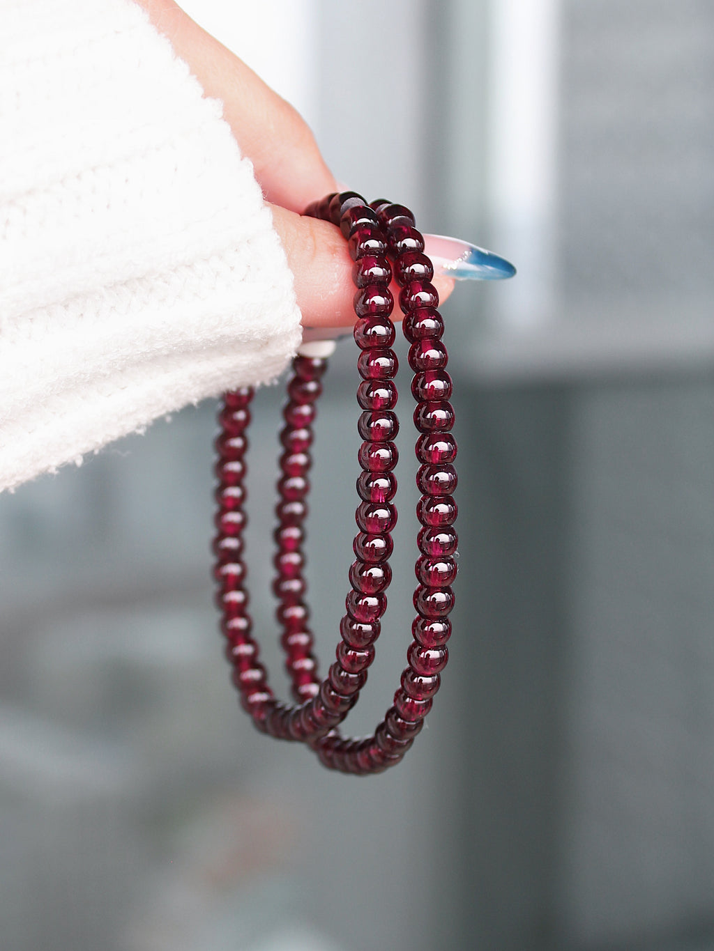 Collector's Brazilian Purple Garnet Abacus Bracelet