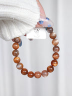 Collector's Golden Skeletal Sunstone Bracelet