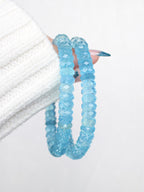 Collector's Aquamarine Faceted Abacus Bracelet