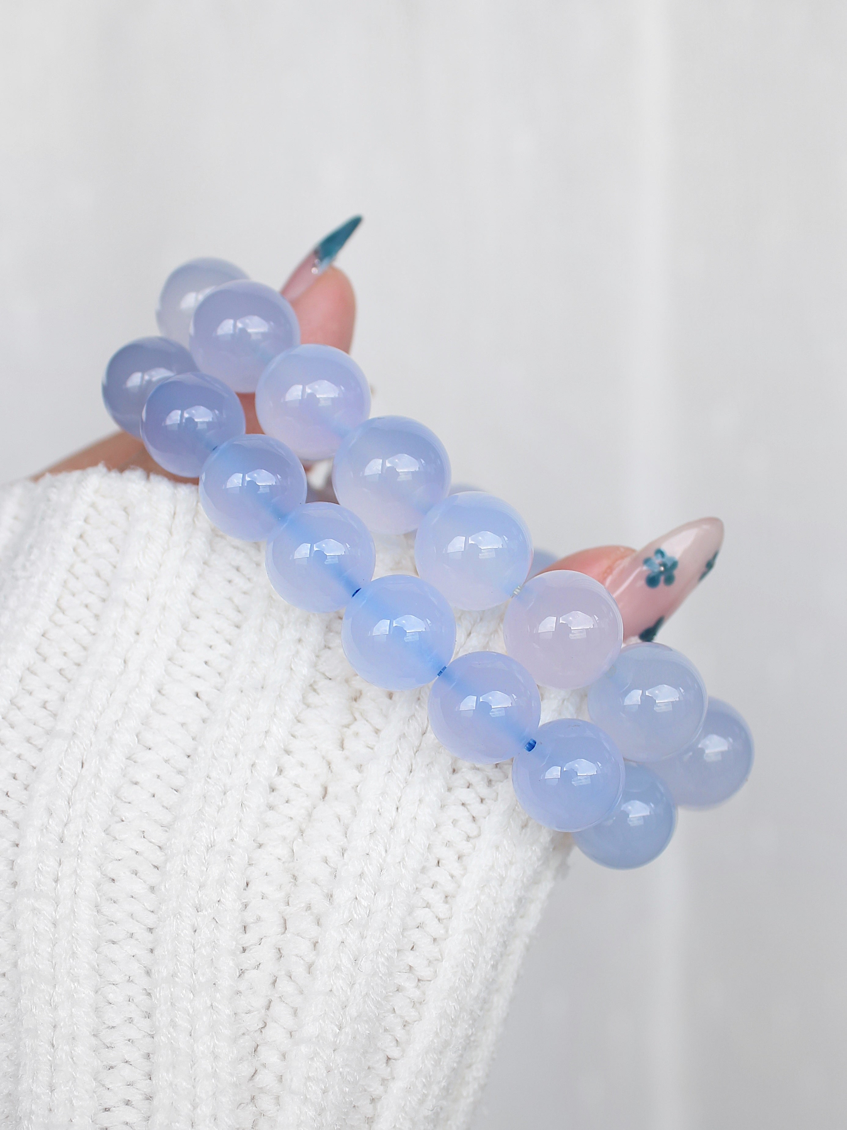 Collector's Blue Chalcedony Bracelet