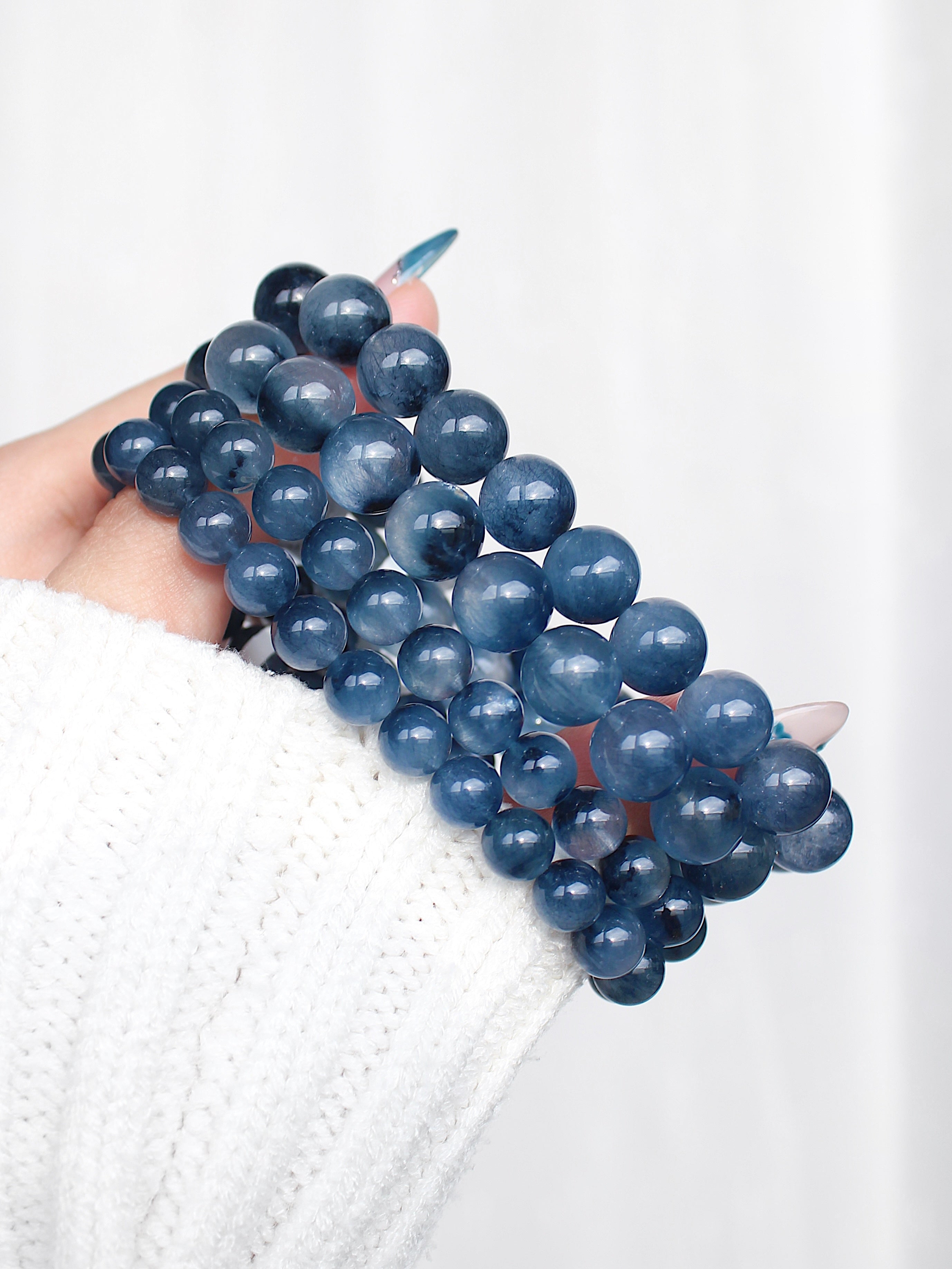 Ultra Collector's Blue Rabbit Hair Bracelet