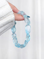 Collector's Swiss Blue Topaz Freeform Bracelet