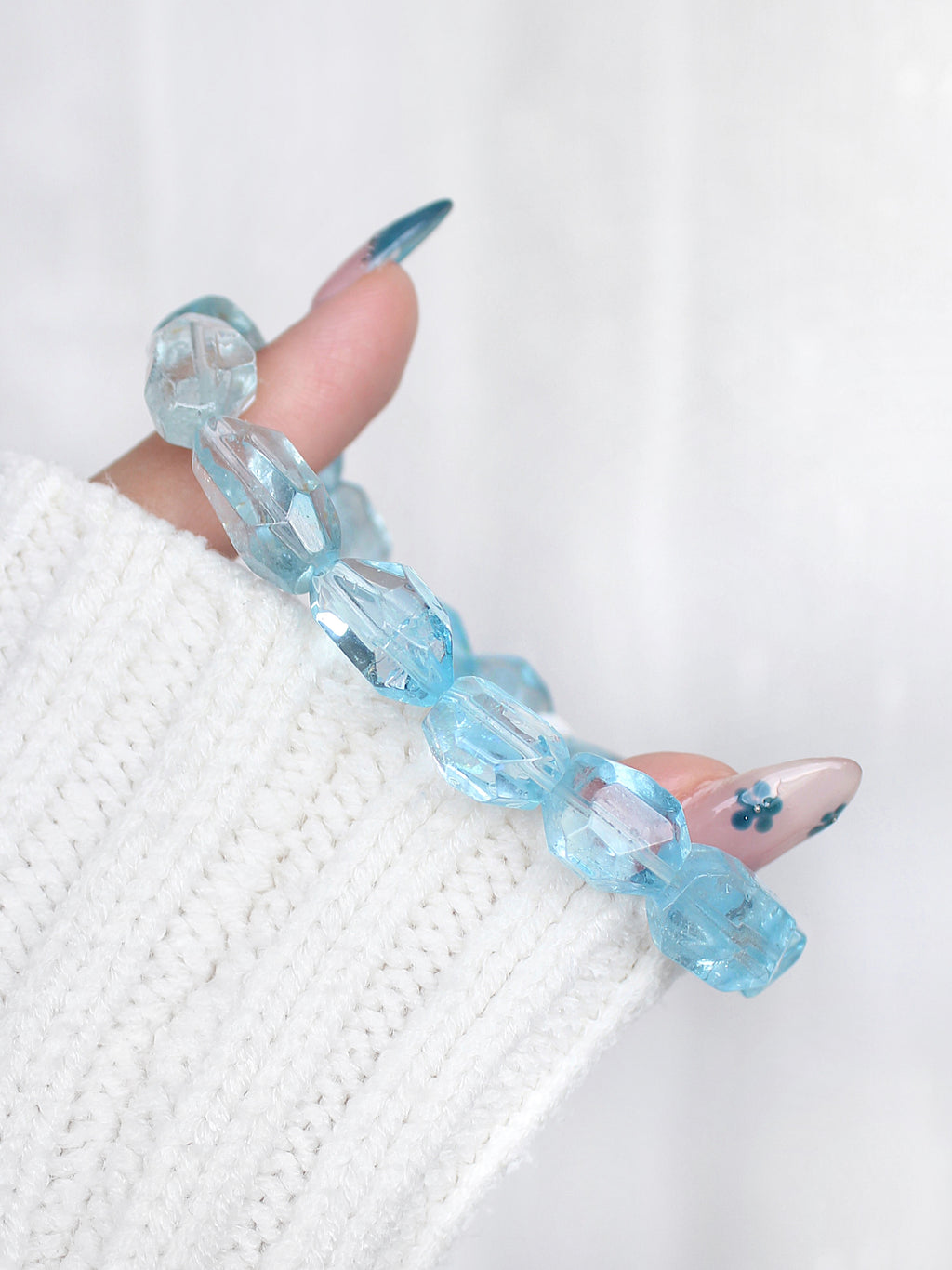 Collector's Swiss Blue Topaz Freeform Bracelet