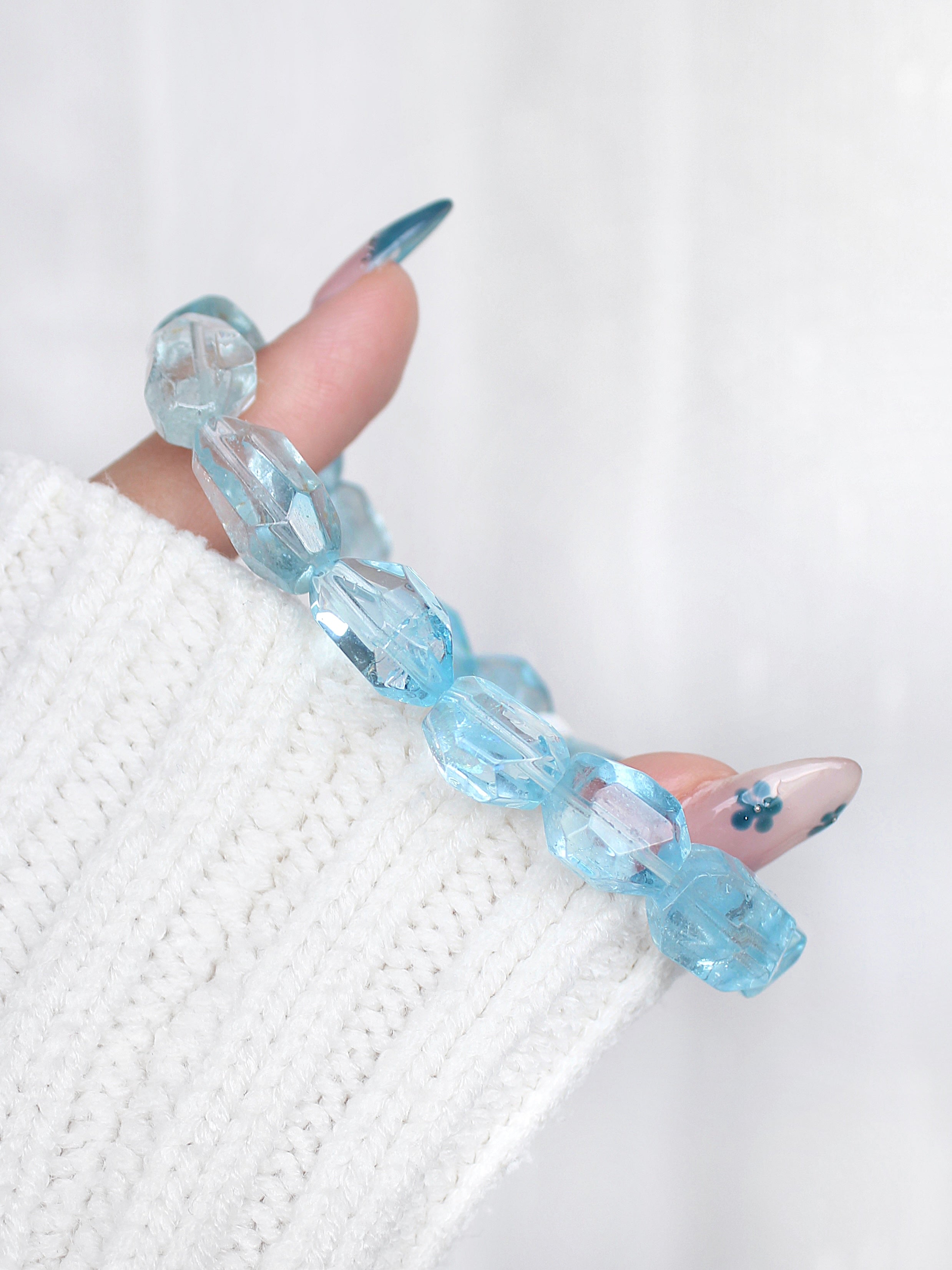 Collector's Swiss Blue Topaz Freeform Bracelet