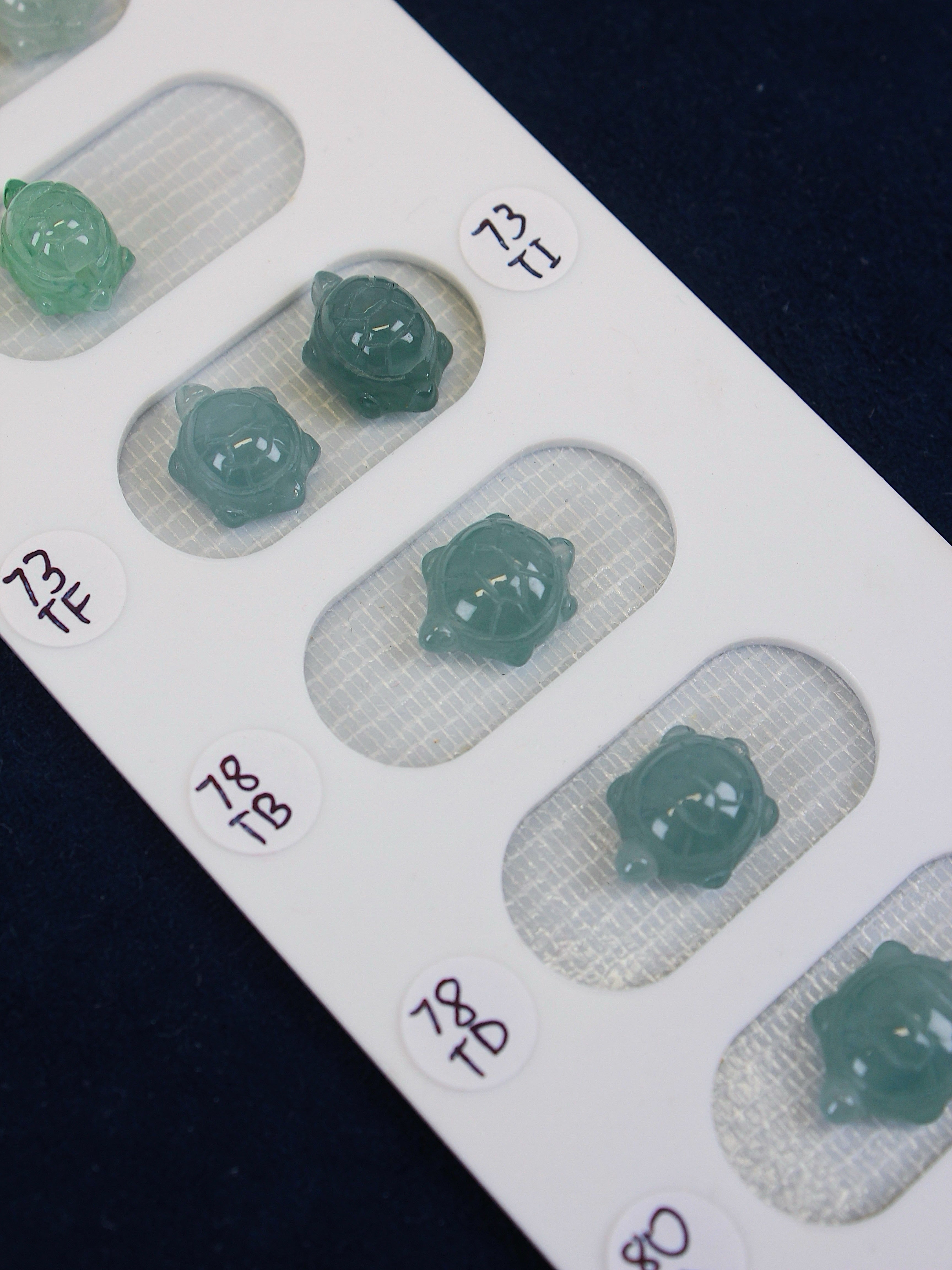 Grade A Burmese Jadeite Turtle Bead