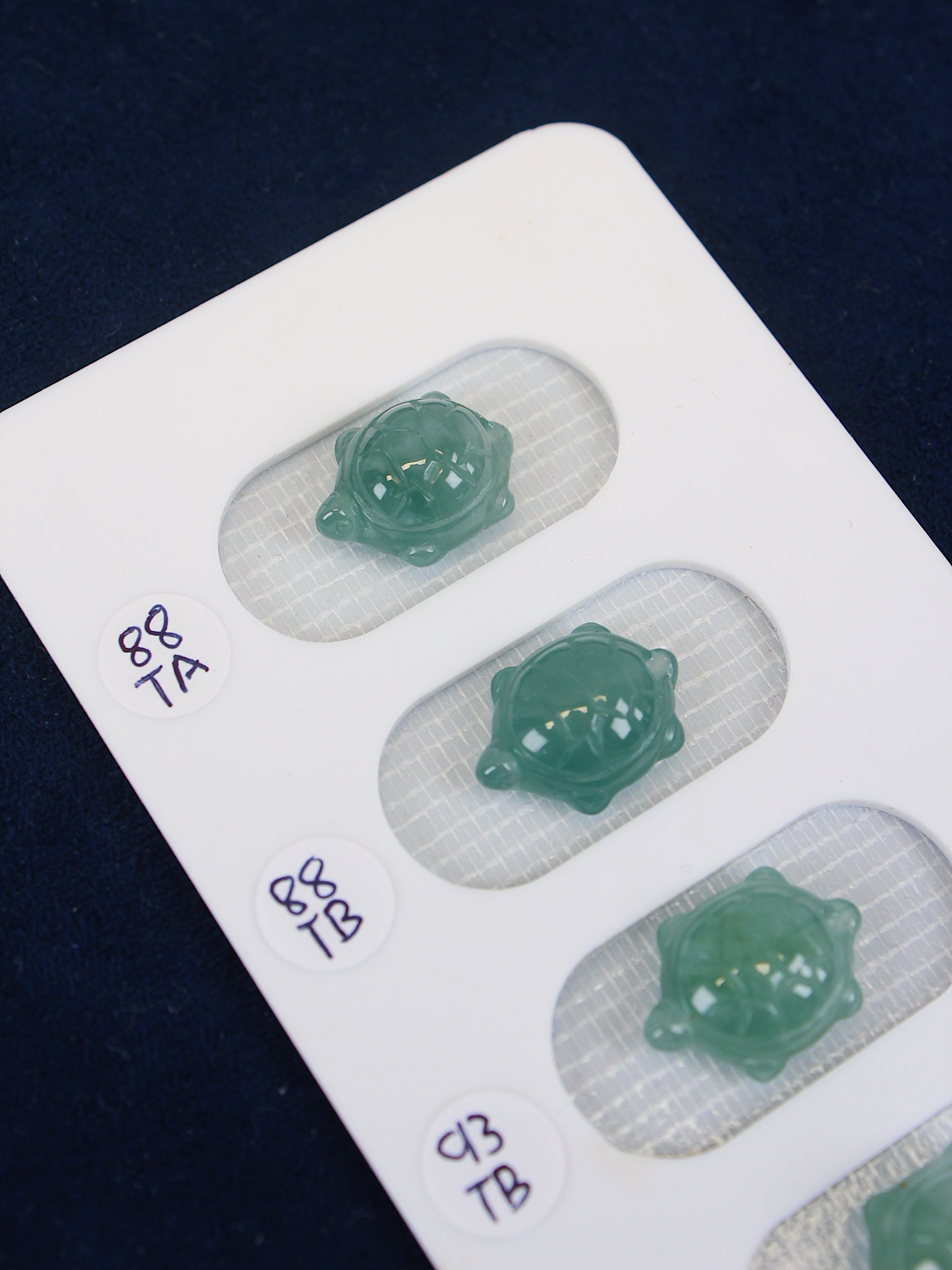 Grade A Burmese Jadeite Turtle Bead