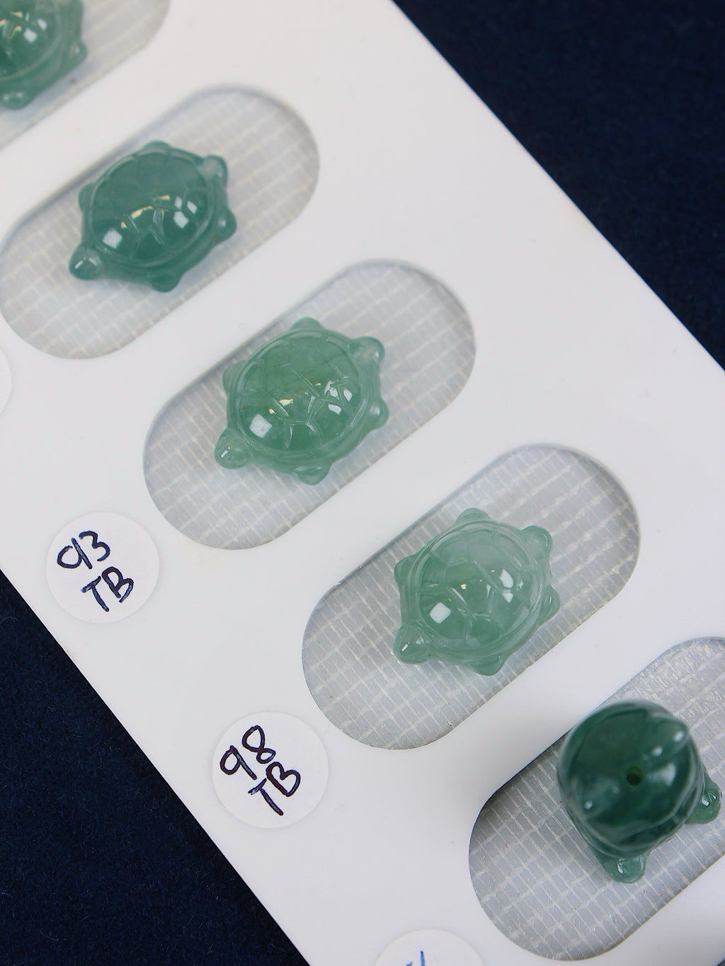 Grade A Burmese Jadeite Turtle Bead