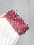 Collector's Glassy Lavender Rose Quartz Bracelet
