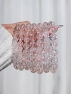 Collector's Pink Lemurian Quartz Bracelet