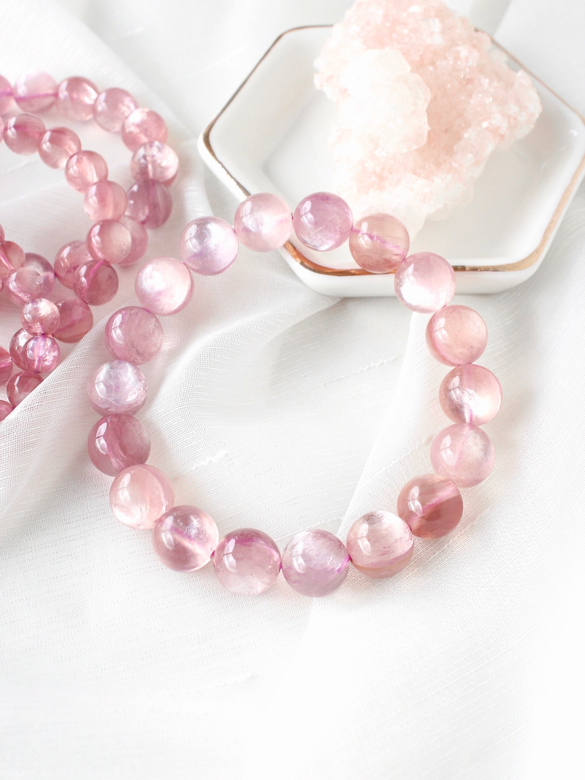 Ultra Collector's Pink Gem Lepidolite Bracelet