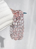 Collector's Mozambique Watery Rose Quartz Bracelet