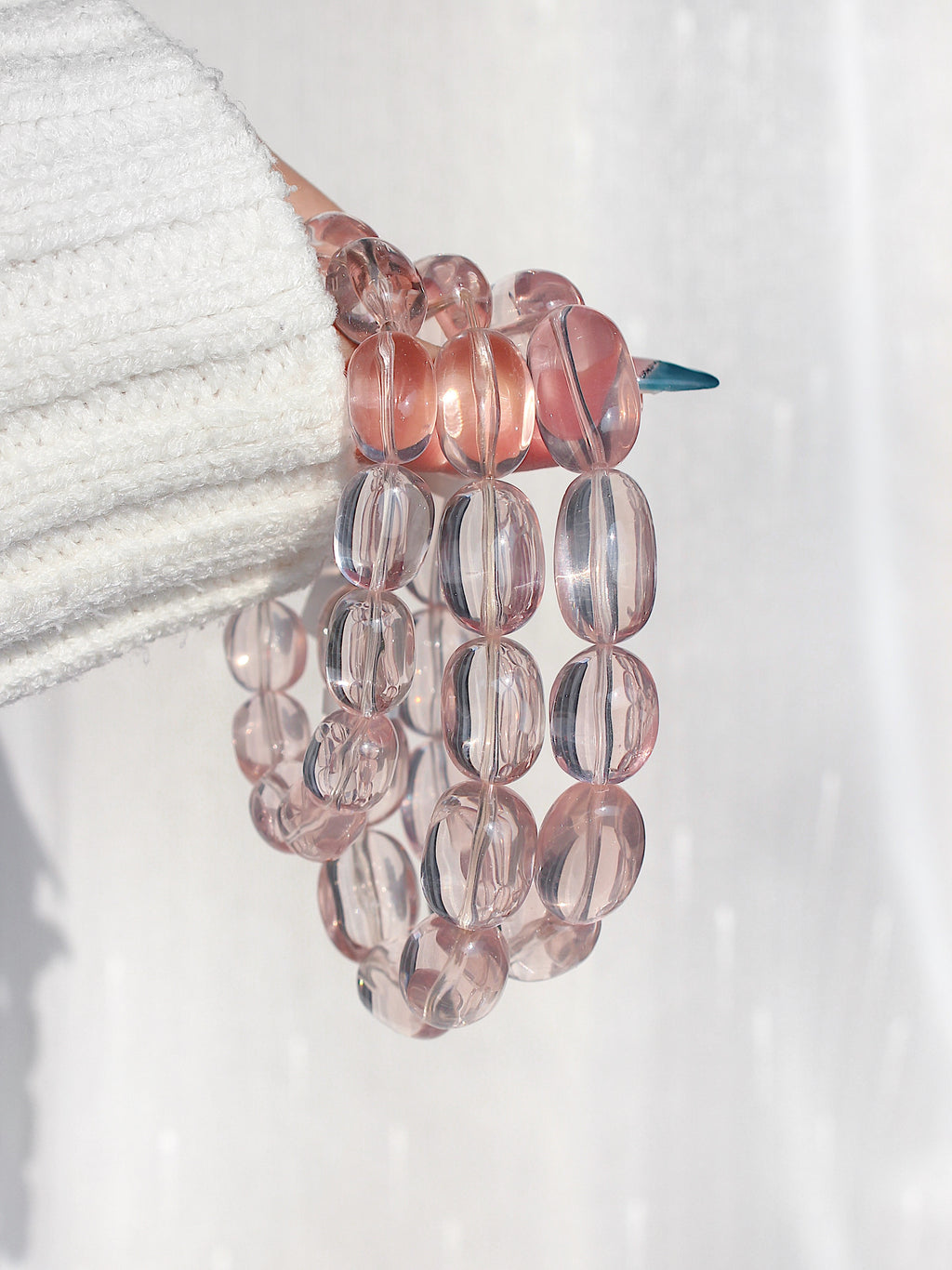 Ultra Collector's Rose Quartz Freeform Bracelet